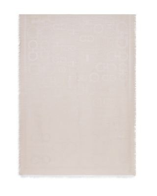 Ferragamo Fibbie Gancini Silk & Cashmere Stole