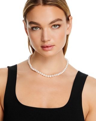 Bloomingdale's Fine Collection Cultured Freshwater Pearl Necklace in 14K Yellow Gold, 18