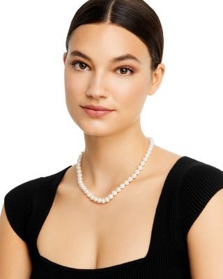 Bloomingdale's Fine Collection Cultured Freshwater Pearl Necklace in 14K Yellow Gold, 18