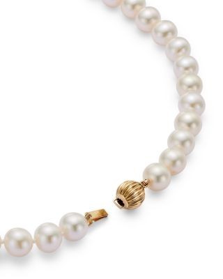 Bloomingdale's Fine Collection Cultured Freshwater Pearl Necklace in 14K Yellow Gold, 18