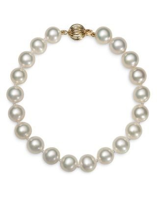 Bloomingdale's Fine Collection Cultured Freshwater Pearl Bracelet in 14K Yellow Gold