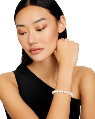 Bloomingdale's Fine Collection Cultured Freshwater Pearl Bracelet in 14K Yellow Gold