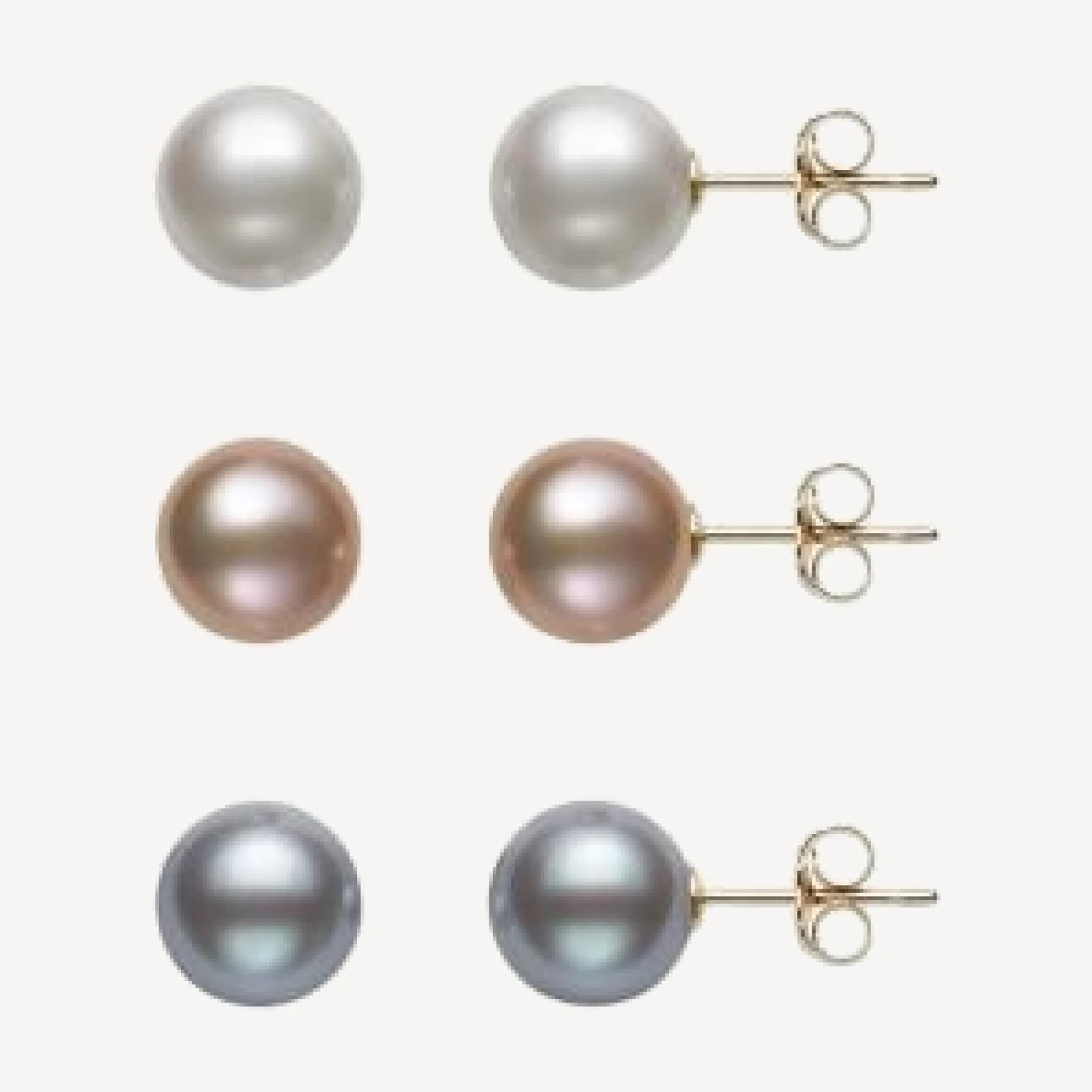 Bloomingdale's Fine Collection Cultured Freshwater Pearl Stud Earring Set in 14K Yellow Gold