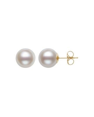 Bloomingdale's Fine Collection Cultured Freshwater Pearl Stud Earrings in 14K Yellow Gold