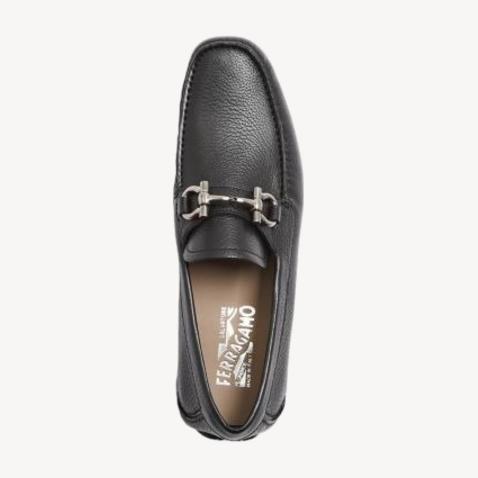 Ferragamo Men's Parigi New Arizona Leather Drivers - Wide