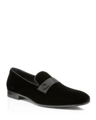 Ferragamo Men's Lapo Smoking Slipper Loafers