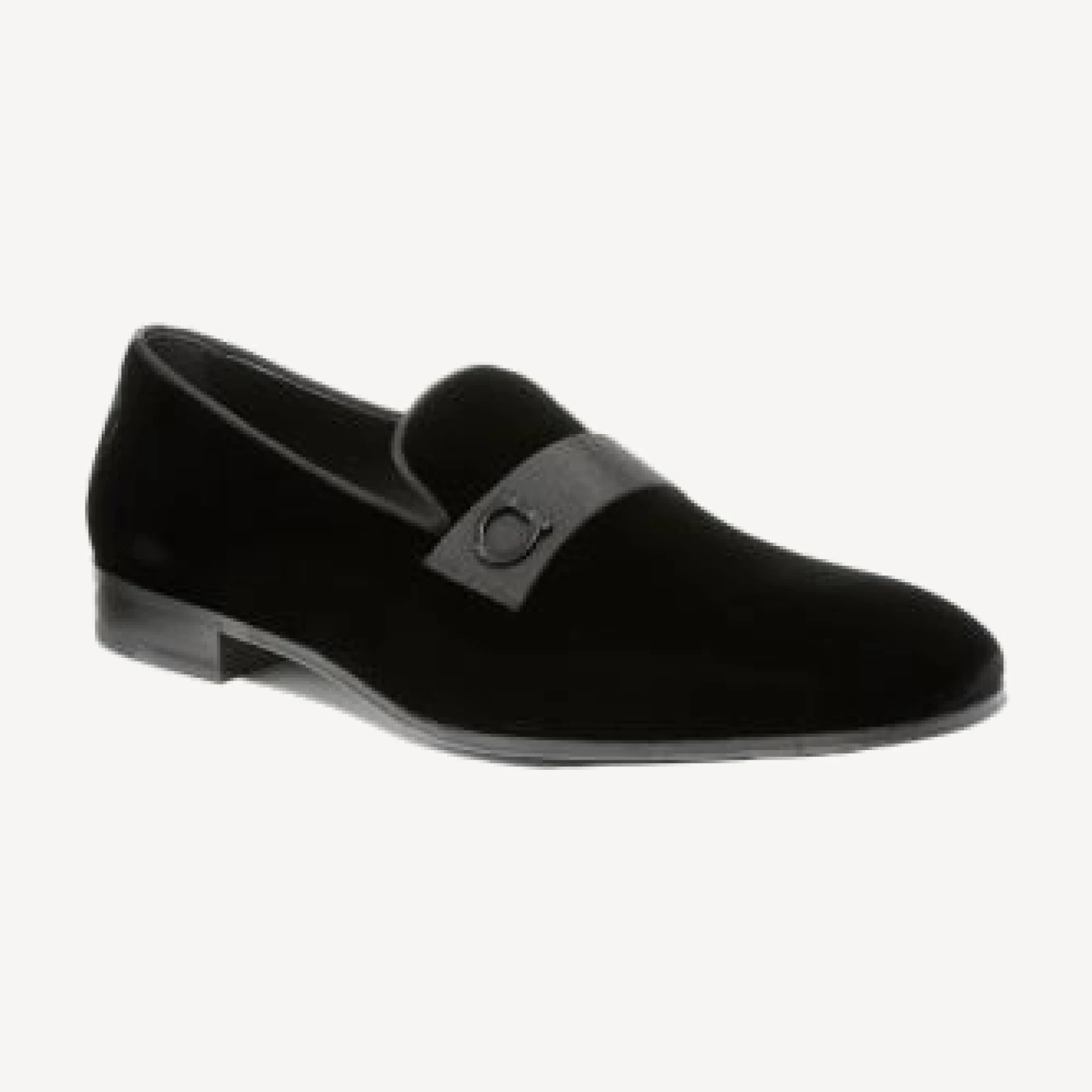 Ferragamo Men's Lapo Smoking Slipper Loafers