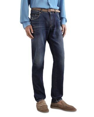 Dolce & Gabbana Slim Fit Jeans in Dark Blue