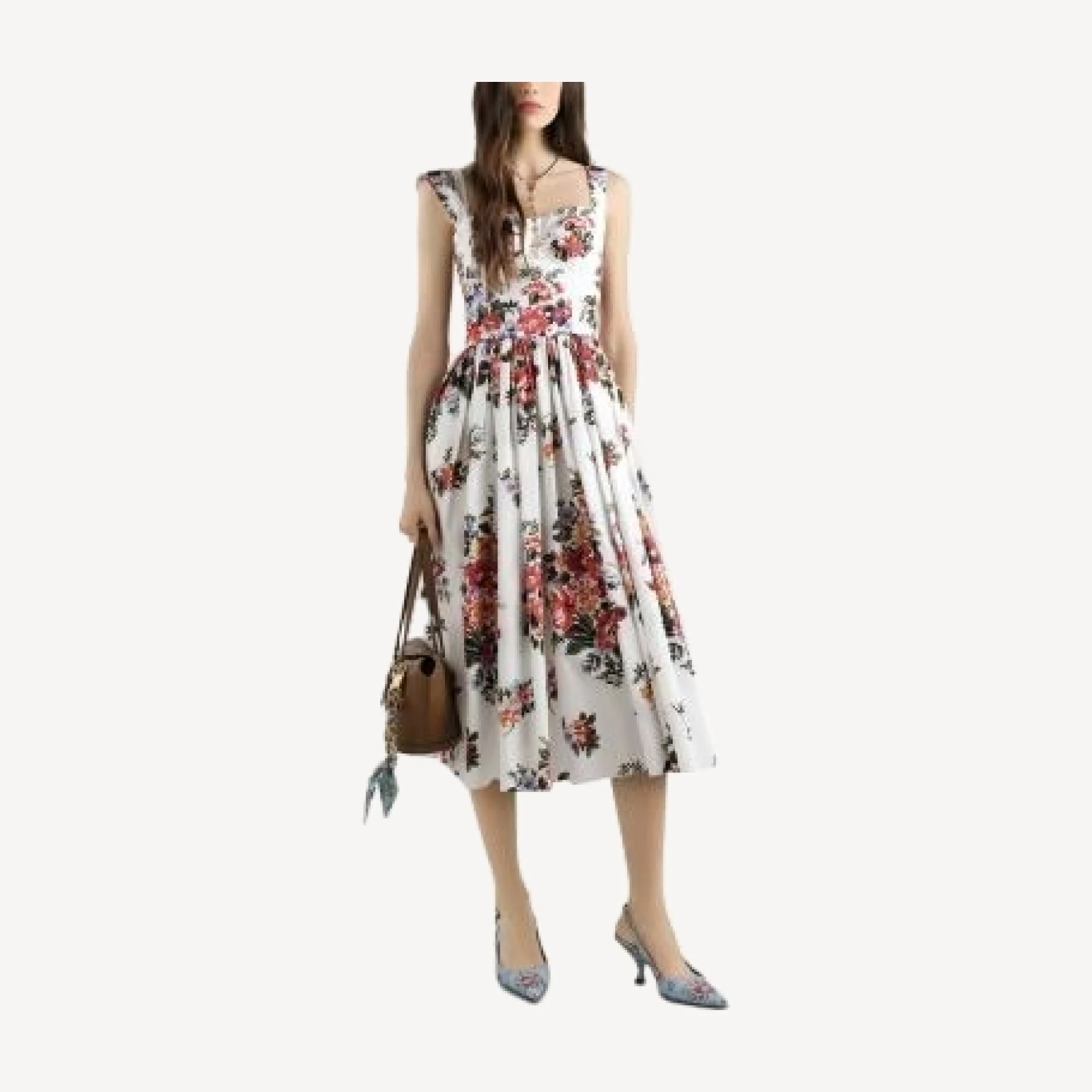 Dolce & Gabbana Flower Bouquet Print Dress