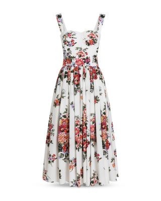 Dolce & Gabbana Flower Bouquet Print Dress