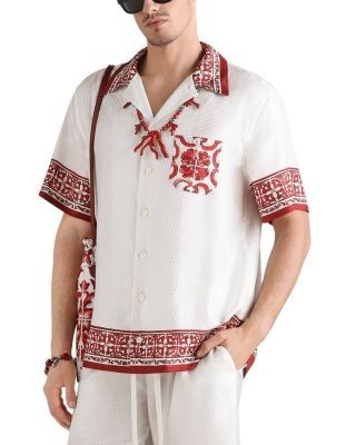 Dolce & Gabbana Floral Pattern Logo Shirt