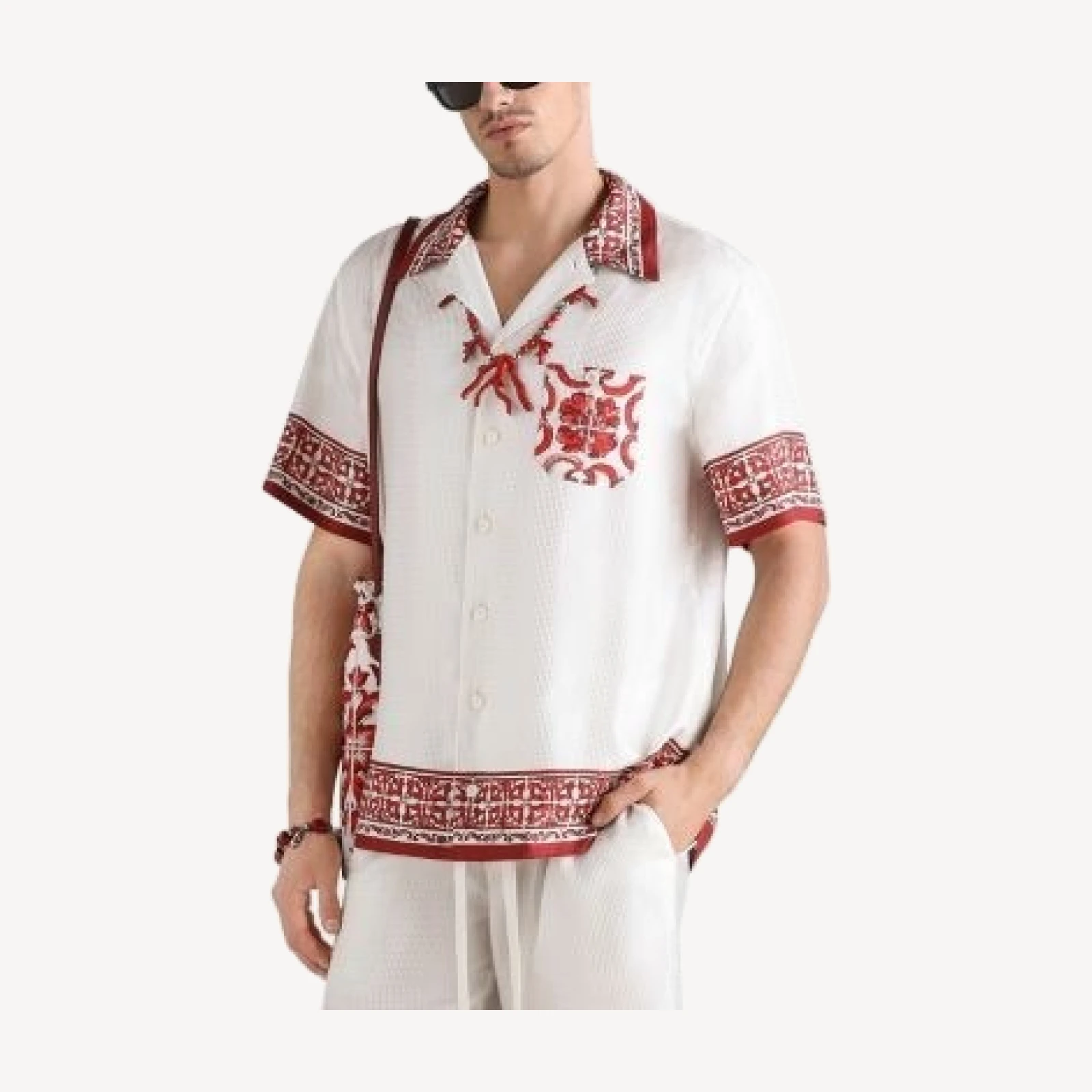Dolce & Gabbana Floral Pattern Logo Shirt