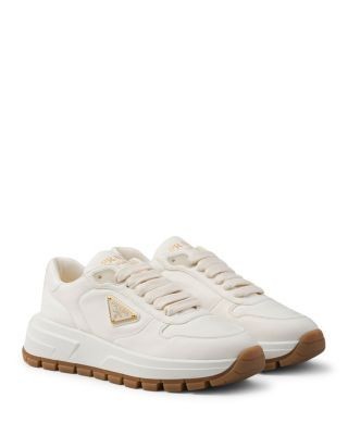 Prada Women's Prax 01 Leather Sneakers
