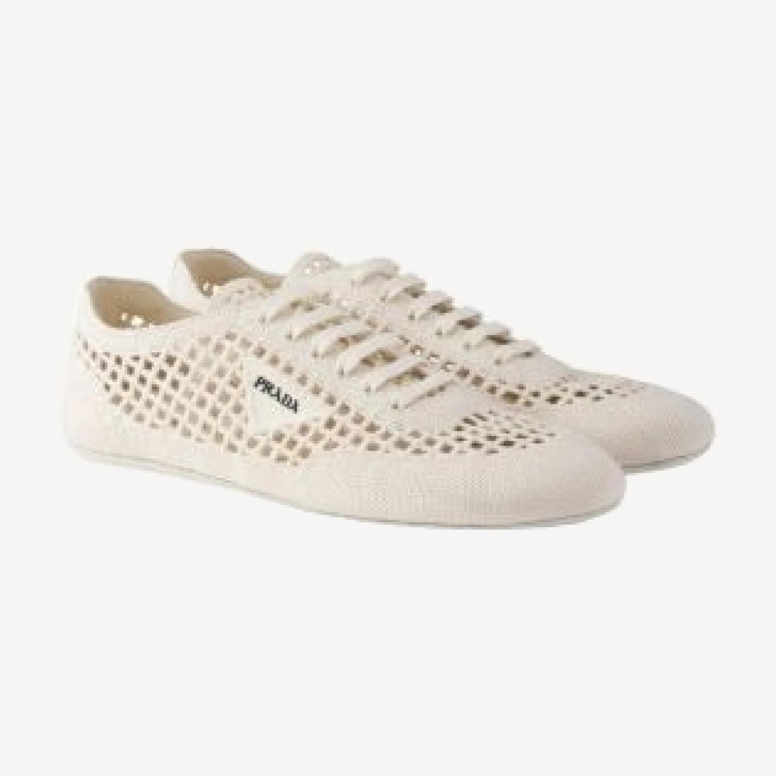 Prada Women's Collapse Crochet Laced Sneakers