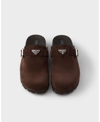 Prada Men's Suede Mules