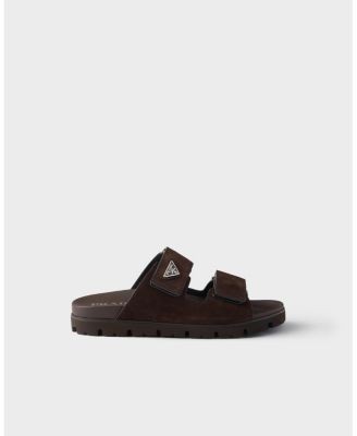 Prada Men's Suede Band Sandals