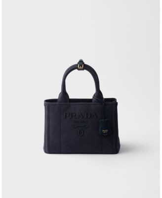 Prada Jardiniere Small Cotton Canvas Bag