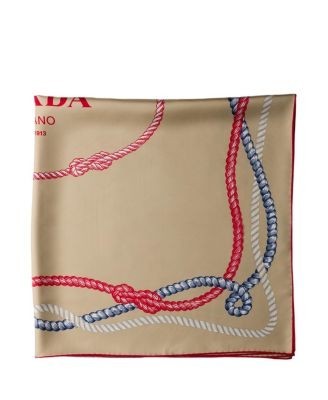 Prada Printed Twill Scarf