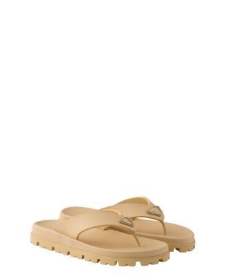 Prada Women's Rubber Thong Sandals