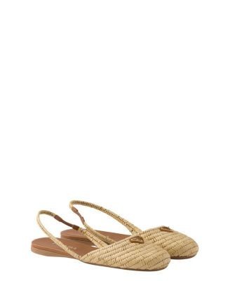 Prada Women's Crochet Slingback Flats