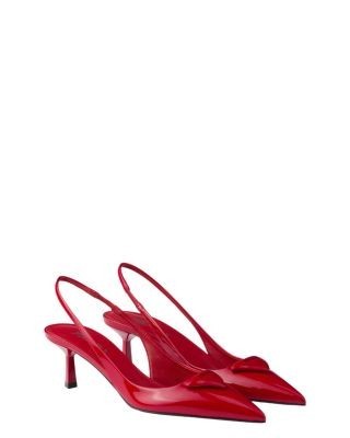 Prada Women's Patent Leather Slingback Pumps