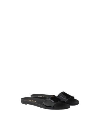 Prada Women's Patent Leather Slides