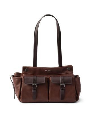 Prada Route Medium Leather Tote Bag