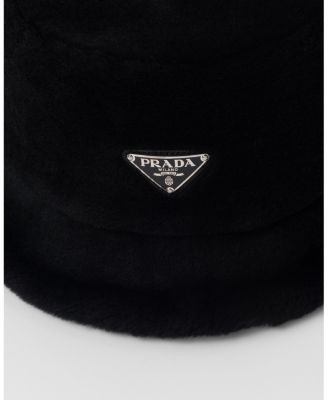 Prada Shearling Bucket Hat
