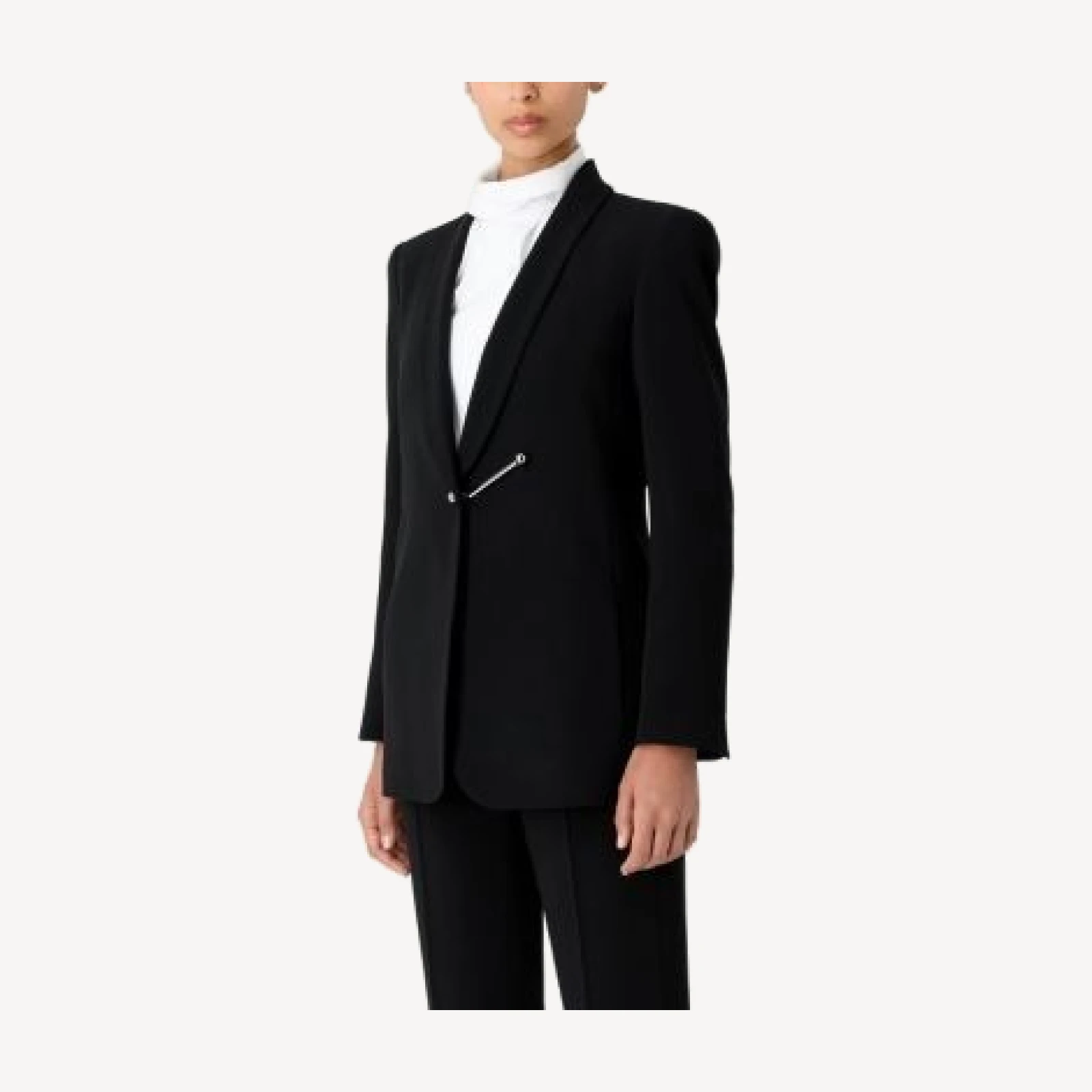 Emporio Armani Bar Piercing Shawl Lapel Blazer