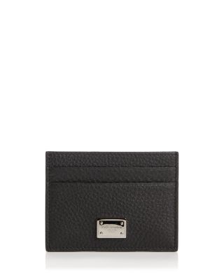 Dolce & Gabbana Logo Grained Leather Card Case