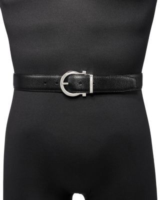 Salvatore Ferragamo Men's Gancini Reversible Leather Belt