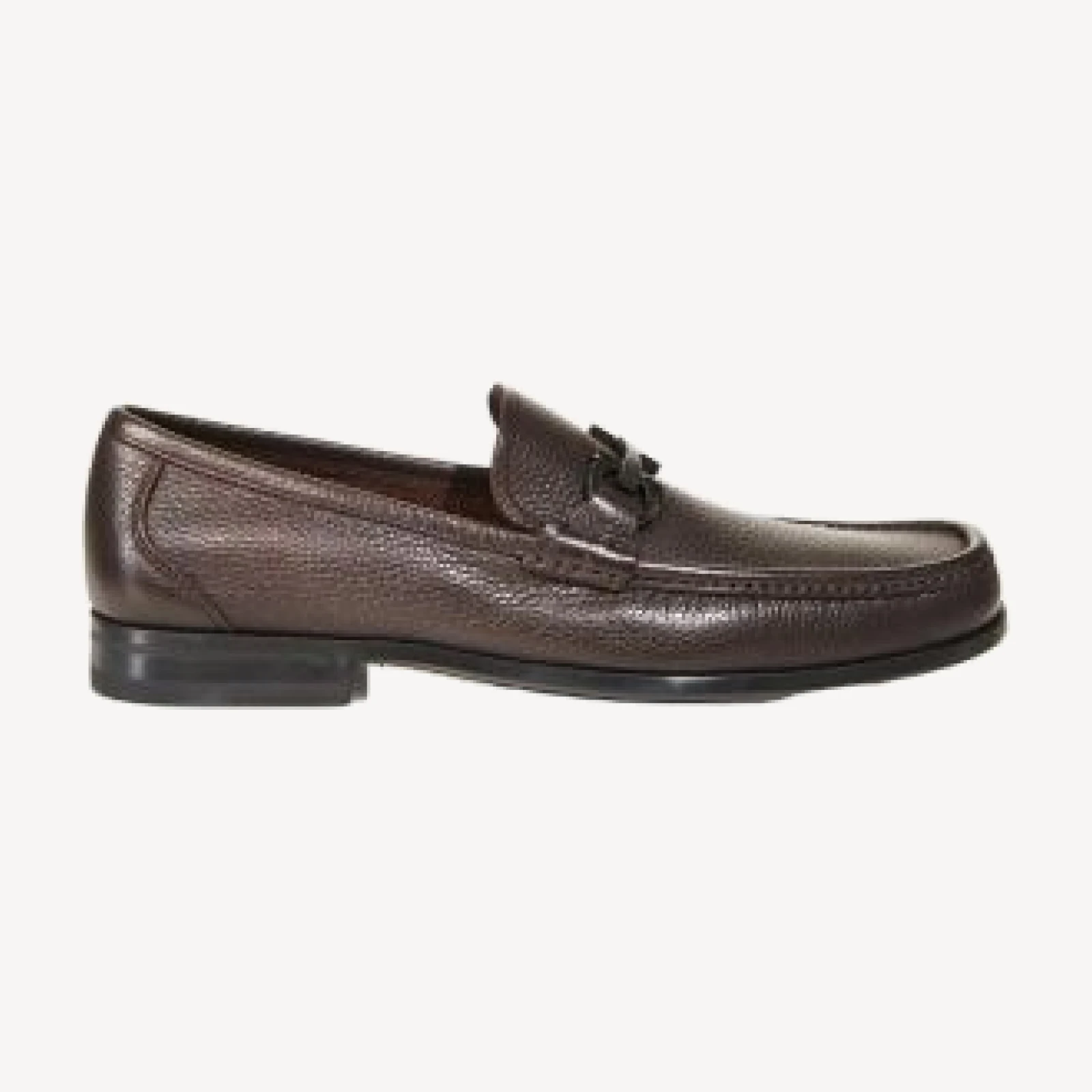 Ferragamo Men's Grandioso Double Gancini Bit Leather Loafers - Narrow