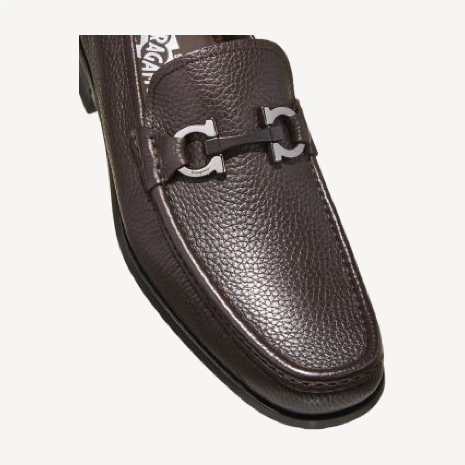 Ferragamo Men's Grandioso Double Gancini Bit Leather Loafers - Wide
