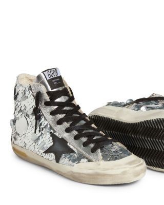 Golden Goose Women's Ballstar Double Embellished High Top Sneakers