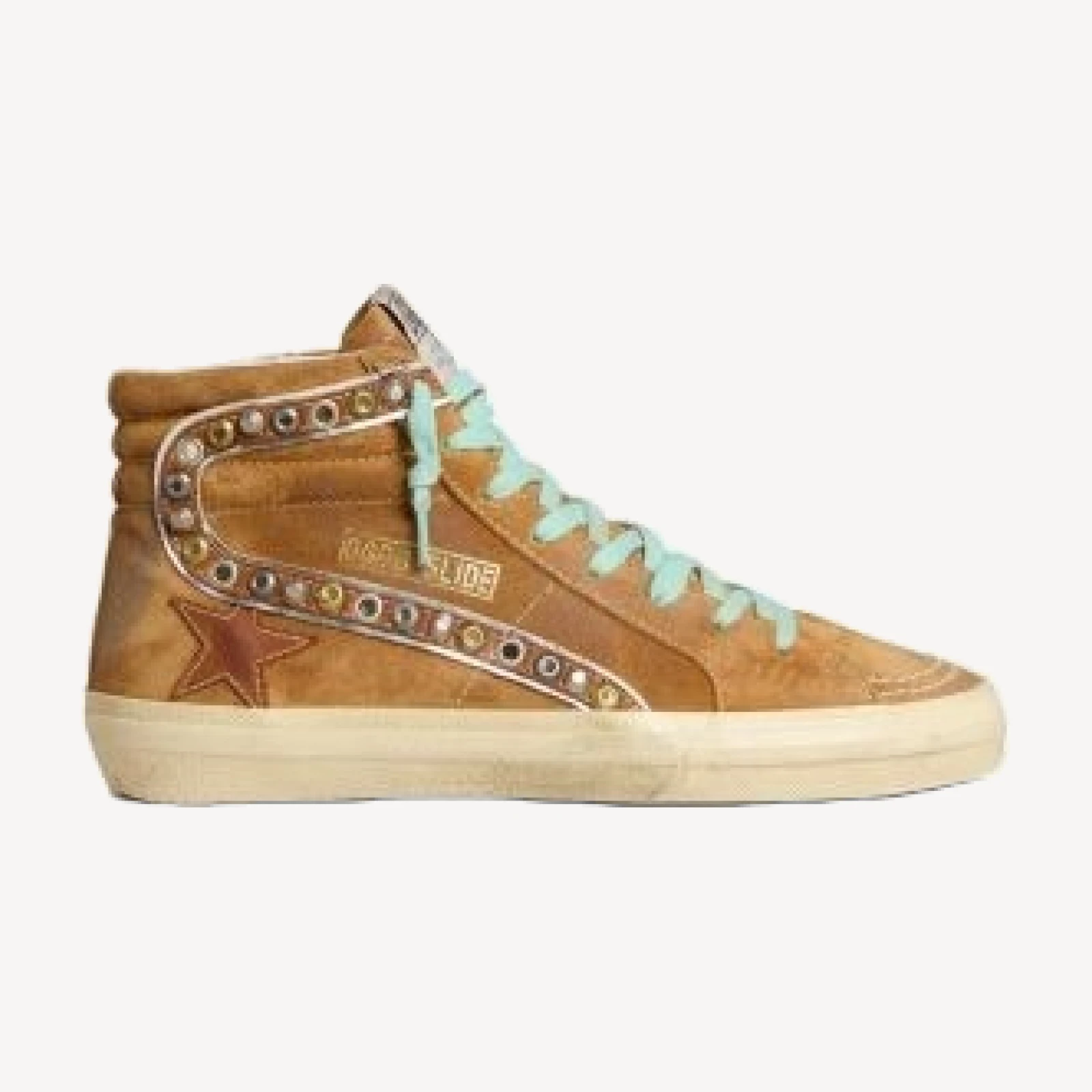 Golden Goose Women's Slide Classic Suede Embellished Sneakers