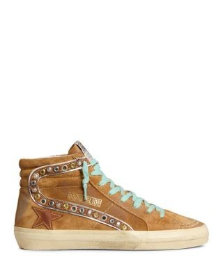 Golden Goose Women's Slide Classic Suede Embellished Sneakers