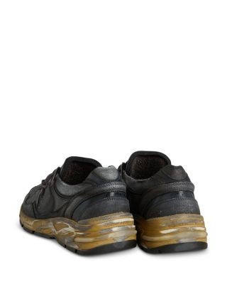 Golden Goose Men's Running Dad Crack Leather Sneakers