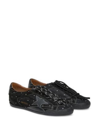 Golden Goose Unisex True Star Crystal Suede Sneakers