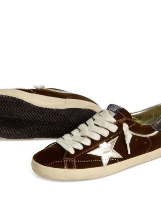 Golden Goose Women's Super Star Velvet Up Low Top Sneakers