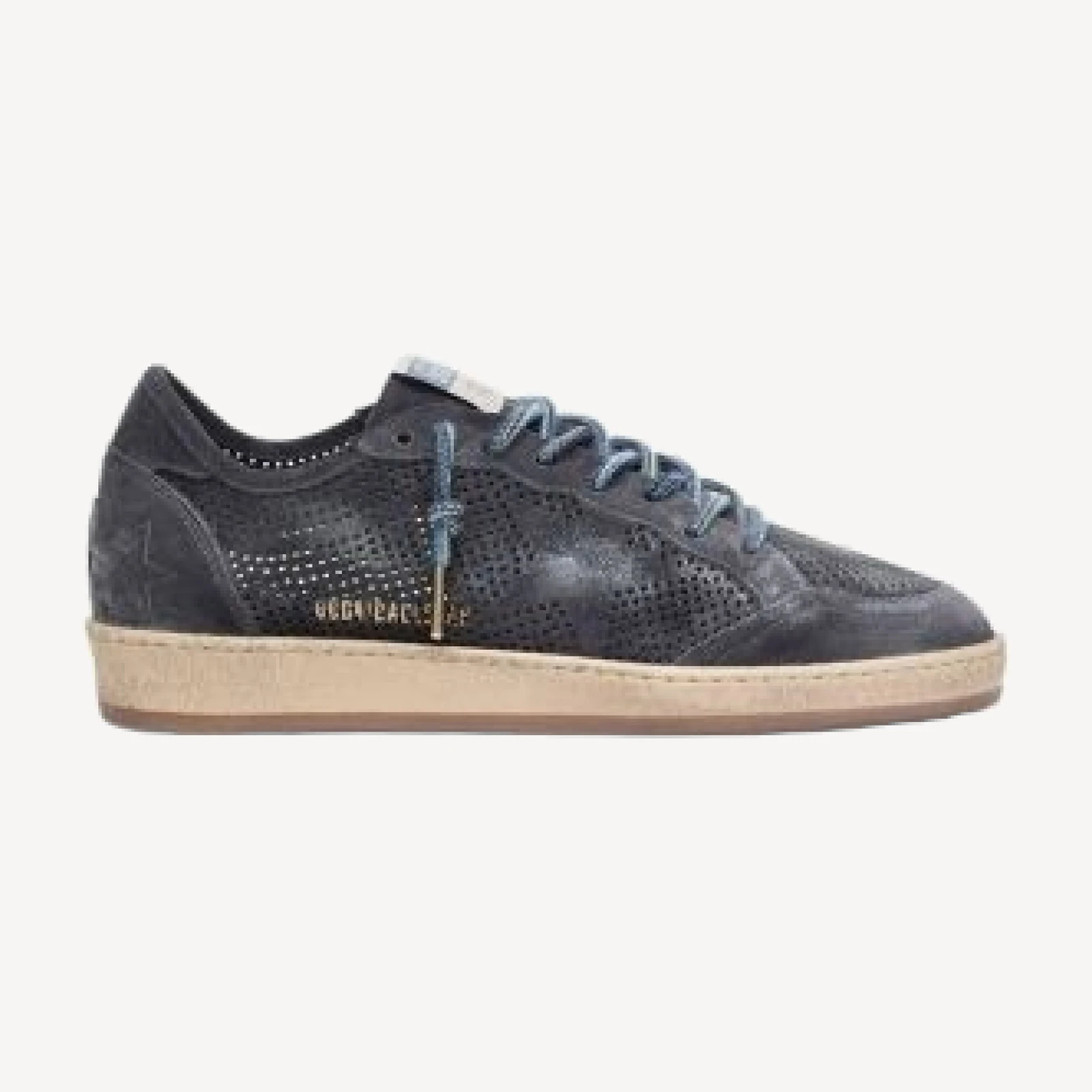 Golden Goose Men's Ball Starforated Suede Sneakers