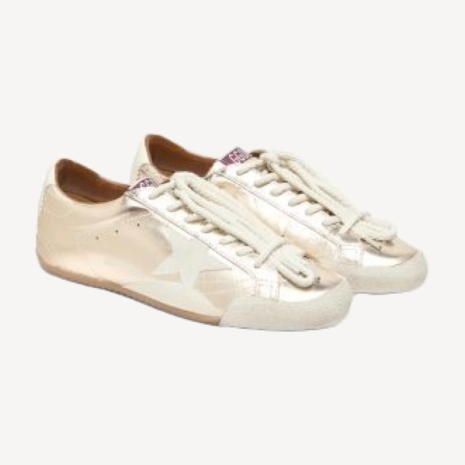 Golden Goose Women's True Star Laminated Leather & Suede Sneakers