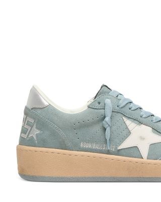 Golden Goose Women's Ballstar 2 Suede Lace Up Sneakers