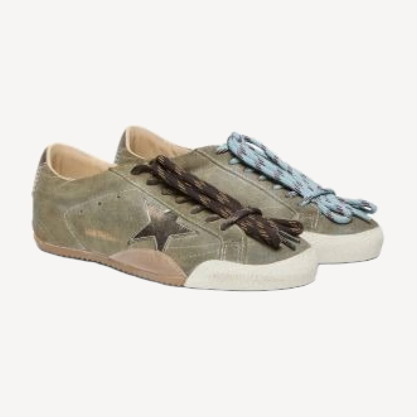 Golden Goose Women's True Star Suede & Leather Low Top Sneakers