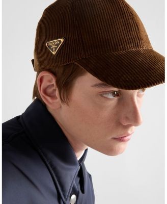 Prada Corduroy Baseball Cap