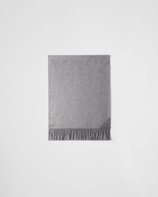 Prada Jacquard Evening Silk, Cashmere and Lurex Scarf