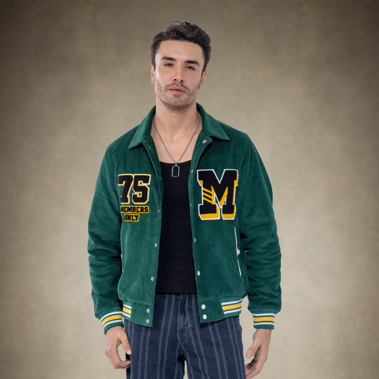 Men's Corduroy Varsity Jacket