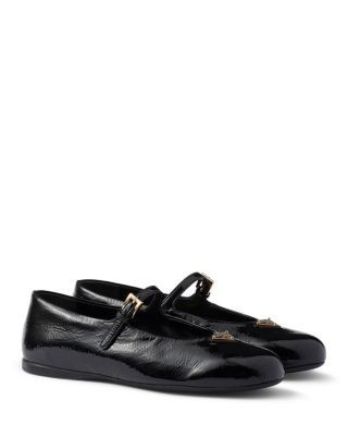 Prada Women's Naplak Patent Leather Ballerinas