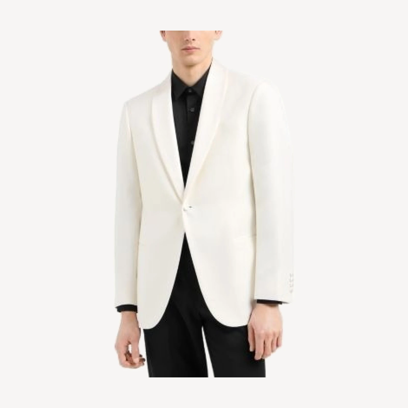 Emporio Armani G Line Regular Fit Satin Shawl Lapel Dinner Jacket