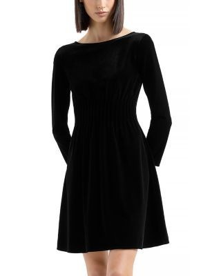 Emporio Armani Stretch Chenille Velvet Dress