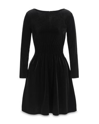 Emporio Armani Stretch Chenille Velvet Dress